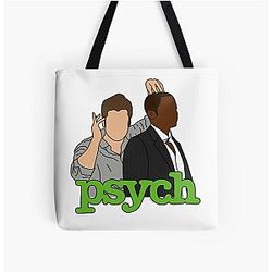Psych - Shawn and Gus All Over Print Tote Bag