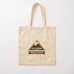 Psych Dual Spires Cinnamon Festival Cotton Tote Bag