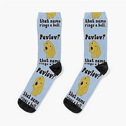 Pavlov That Name Rings a Bell Funny Psychology Pun Socks