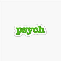 Psych Logo Sticker