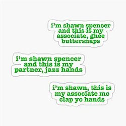 Psych partner sayings sticker pack