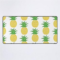Psych Pineapple Desk Mat