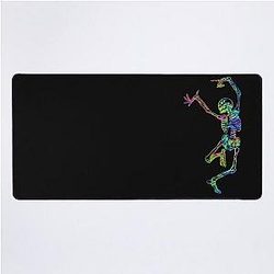 Dance With Death (on black) Desk Mat