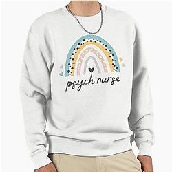 Psych Nurse Rainbow Pullover Sweater