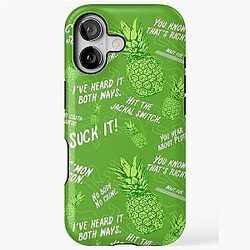Psych Pineapple Hawaiian Print iPhone Case