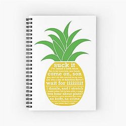 Psych Pineapple Notebook