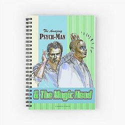 Psych - The Amazing Psyman & Magic Head Spiral Notebook