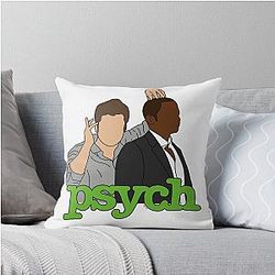 Psych - Shawn and Gus Throw Pillow