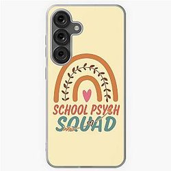 School Psych Squad Rainbow Quote Gift Idea for Men and Women - Funny School Psych Samsung Galaxy Soft Case