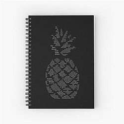 Psych Pineapple Spiral Notebook