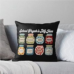 School Psych is My Jam Throw Pillow