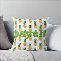 Psych Pineapple Throw Pillow