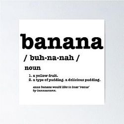 Psych - Banana Poster (Black Edition)