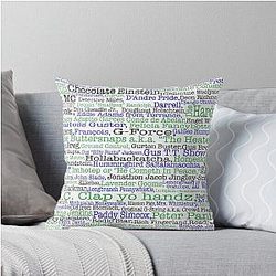Psych tv show Burton Guster Throw Pillow