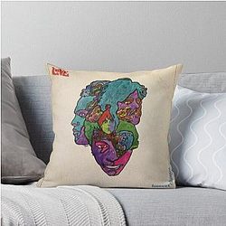 Love Forever Changes Psych Psychedelic Rock lp Throw Pillow