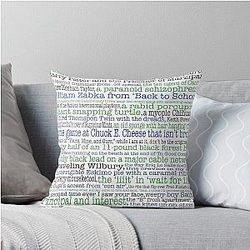 Psych: A Complete List for Psych Fans Throw Pillow