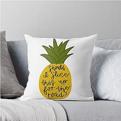 Psych Pineapple Throw Pillow