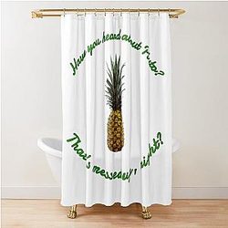 Psych Pineapple Shower Curtain
