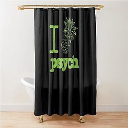 Psych Pineapple Fruit Shower Curtain