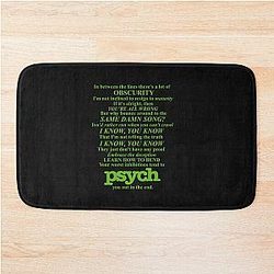 Psych Theme Text Bath Mat