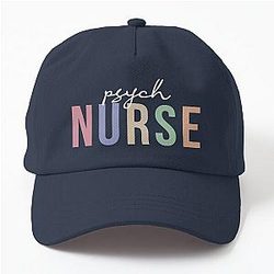 Psych Nurse retro colorful - Mental Health Nurse - Gift for mental health nurses Dad Hat