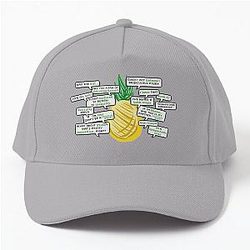 Iconic Psych Quotes featuring a Pineapple Baseball Cap