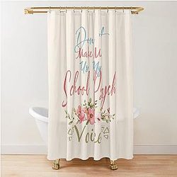Don't Make Me Use My School Psych Voice - Funny School Psych Quote Gift for Men and Women Shower Curtain