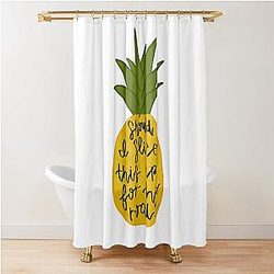 Psych Pineapple Shower Curtain