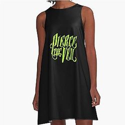 PTV Merch Pierce The Veil Logo Essential A-Line Dress