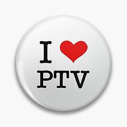 I Heart PTV Pin