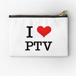 I Heart PTV Zipper Pouch