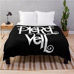 Pierce the Veil Merch PTV Logo Throw Blanket
