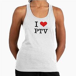 I Heart PTV Racerback Tank Top