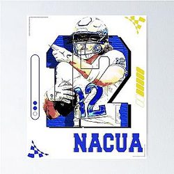 Puka Nacua Football Player Design Poster