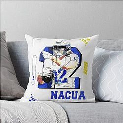 Puka Nacua Football Player Design Throw Pillow