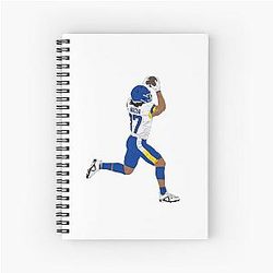 Puka Nacua Leaping Spiral Notebook