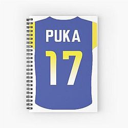 Puka Nacua Mania Spiral Notebook Sticker