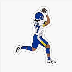 Puka Nacua Leaping Sticker