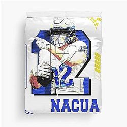 Puka Nacua Football Player 3D Duvet Cover