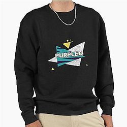 Purple Retro Gamer Art Pullover Sweatshirt