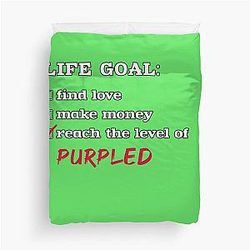Life Goal - Purple Duvet Cover