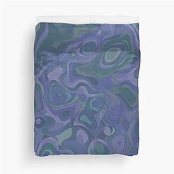 Purple covered duvet