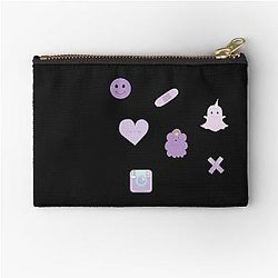 Purple zipper pouch