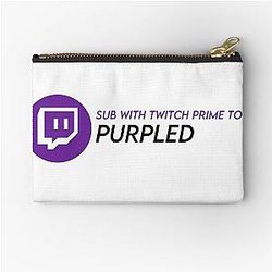 Twitch Prime Zipper Pouch
