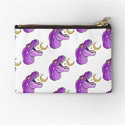 Purple dinosaur Zipper Pouch