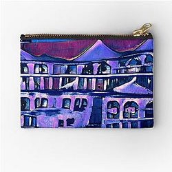Purple Elsewhere Zipper Pouch