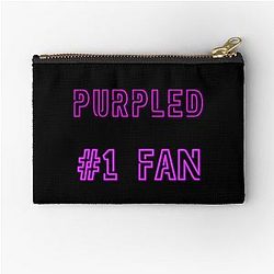 Purple 1 fan Zipper Pouch