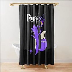 Cool Purple Fox Shower Curtain