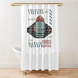 Purple Merch Shower Curtain
