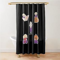 Purple Merch Shower Curtain